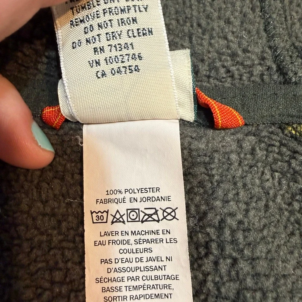 L.L.Bean Kids Elle Bean Sweater Fleece Hooded Color Block‎ Big Kids 10/12